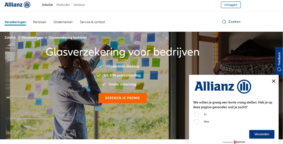 Allianz uses customer feedback