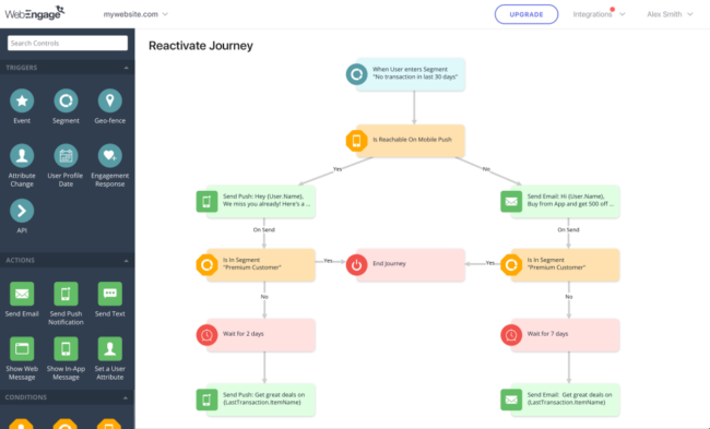 WebEngage website feedback tool